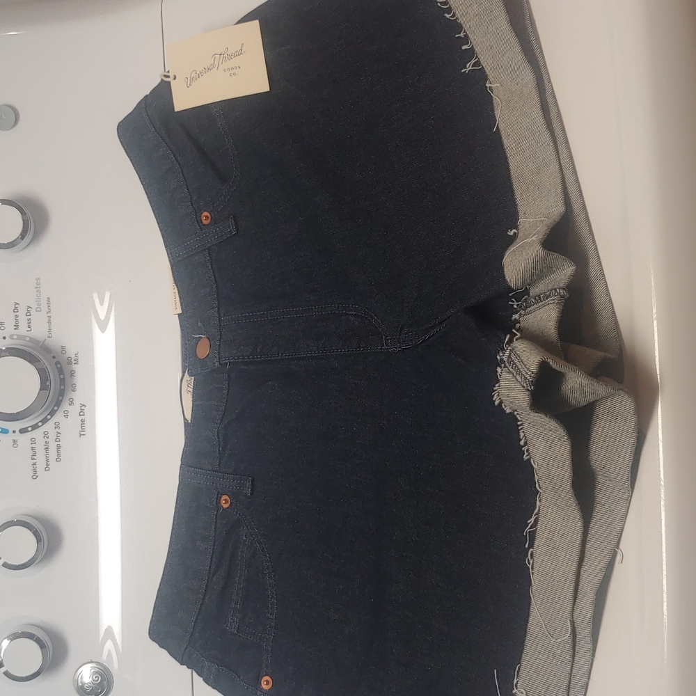 Jean midi shorts
